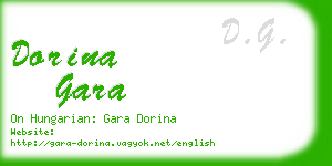 dorina gara business card